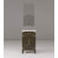 Meuble-lavabo simple 20 po X P 18 po P, comptoir en acrylique et Miroir-1331917783