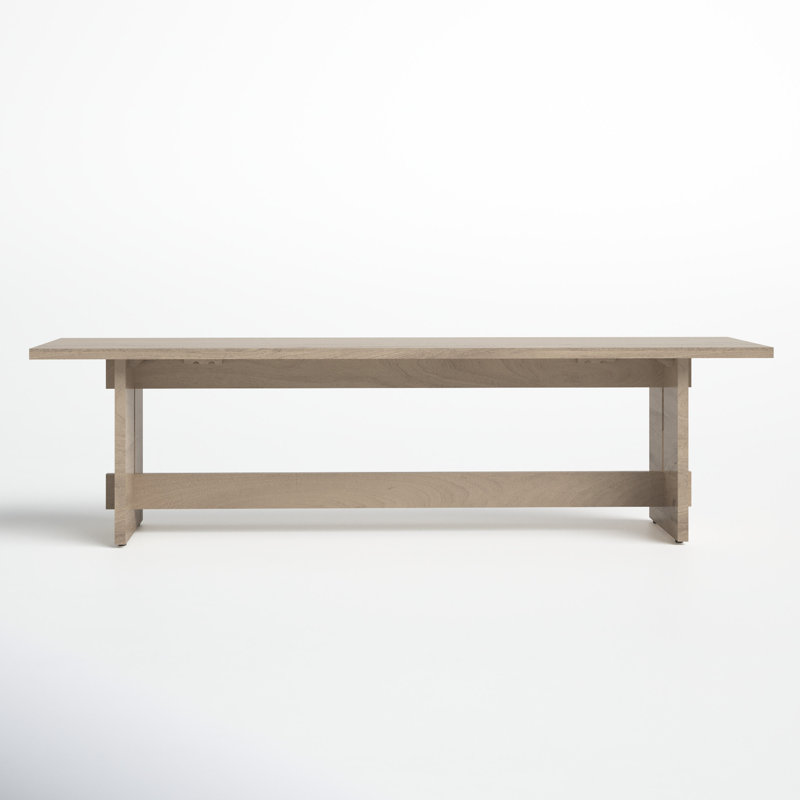 Dalina Solid Wood Bench, Light Brown
