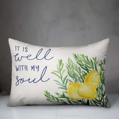  It Is Well with My Soul Rectangular Pillow Cover & Insert