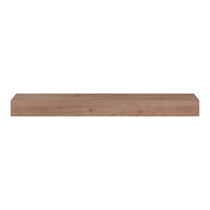 5 po X P 7,25 po X P 72 po L Manteau de cheminée en bois de chêne blanc non fini, Chêne blanc naturel, L 72 po