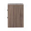 Table de chevet 2 tiroirs de style chêne avec tiroir spacieux en bois franc d'ingénierie de couleur