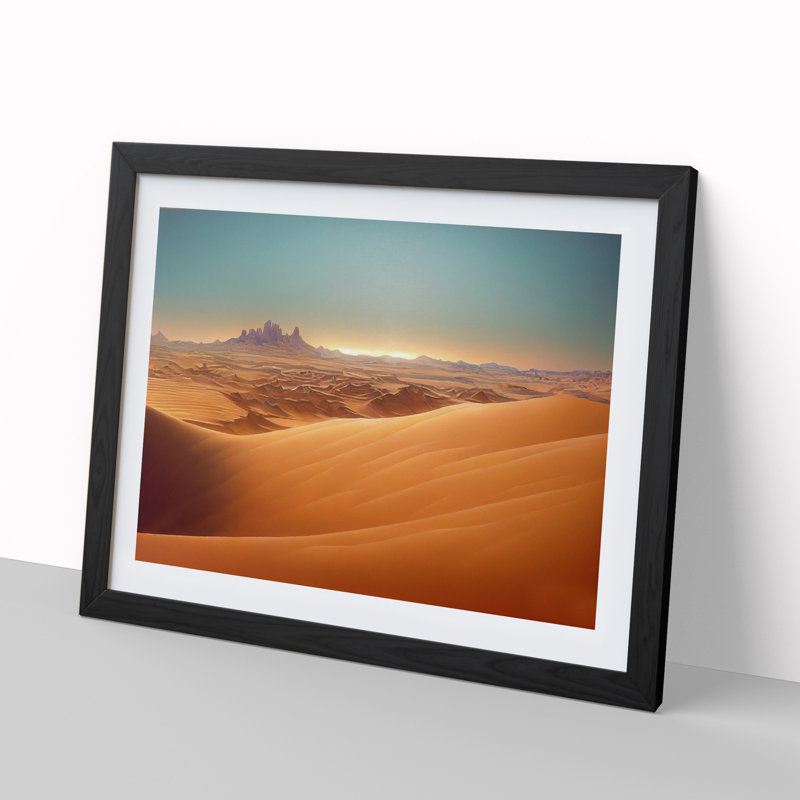 The Gorgeous Desert - Framed Print, Black, 46cm H x 64cm W