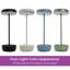 Lampe de table d'extérieur en métal 13,75 po Aluna-106381018