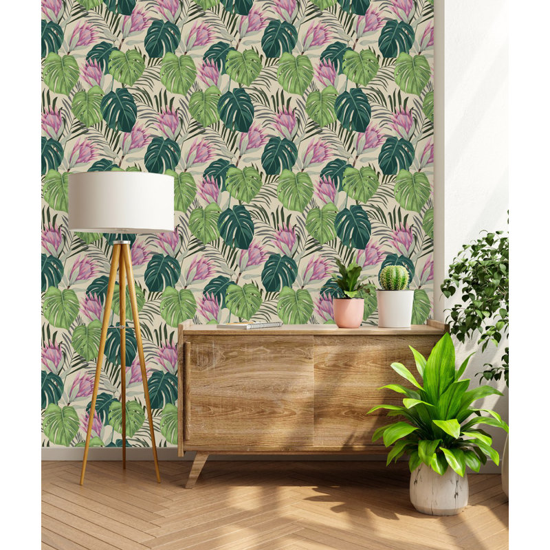 Carreau de papier peint l 25 po Caffin, L 2,09 pi x L 10,42 pi