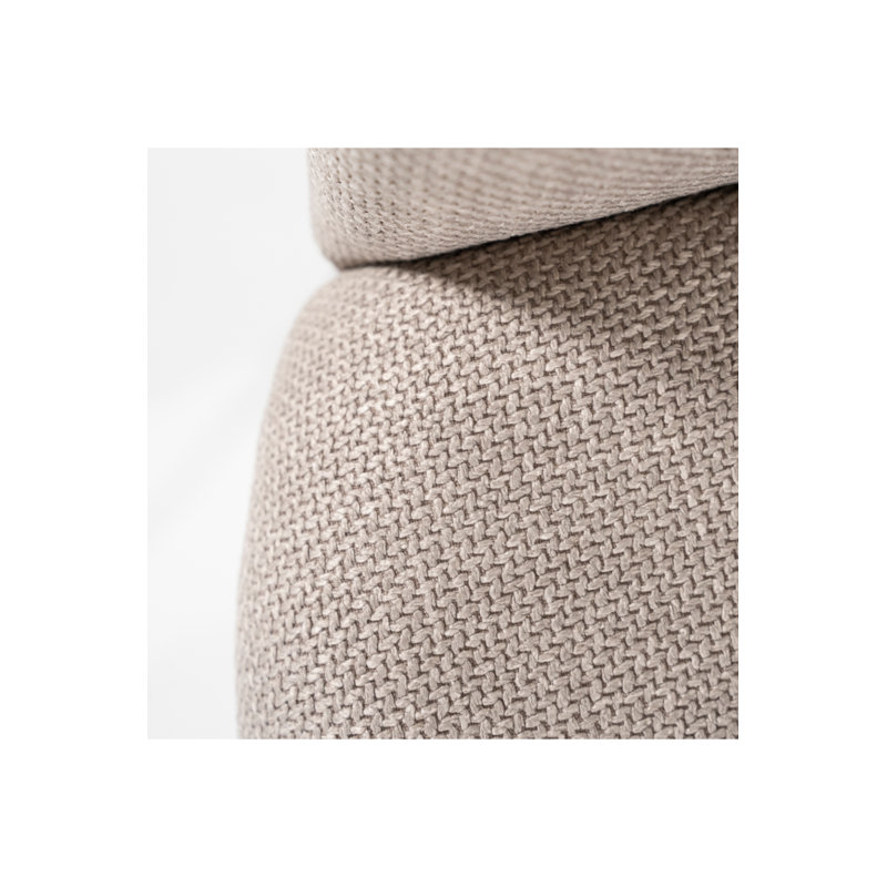 Upholstered Arm Chair, Light Brown