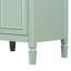 Meuble-lavabo de 24 pouces avec lavabo, armoire en bois massif et panneau de fibres à densité moyenne avec un tiroir rabattable, deux tiroirs standard et une tablette réglable, meuble-lavabo vert autoportant pour le rangement de la salle de bain