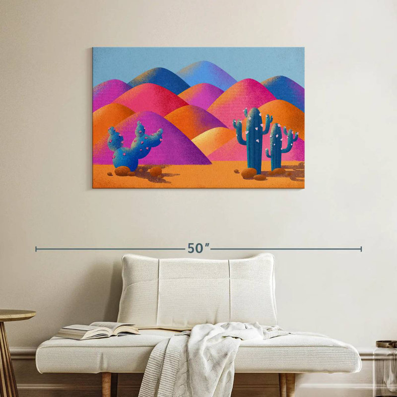 Harnek, désert vibrant de cactus Saguaro, H 26 po x l 39 po