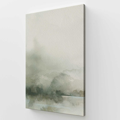 Impression sur toile «Mute Green Tranquility I»