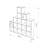 Anyila Corner Bookcase with Modular Cube Design Open and Concealed Shelves Push-to-Open Doors Modern Ladder-Style-1643021066