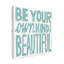 « be your own own of belle », art textuel sur toile tendue-33421993