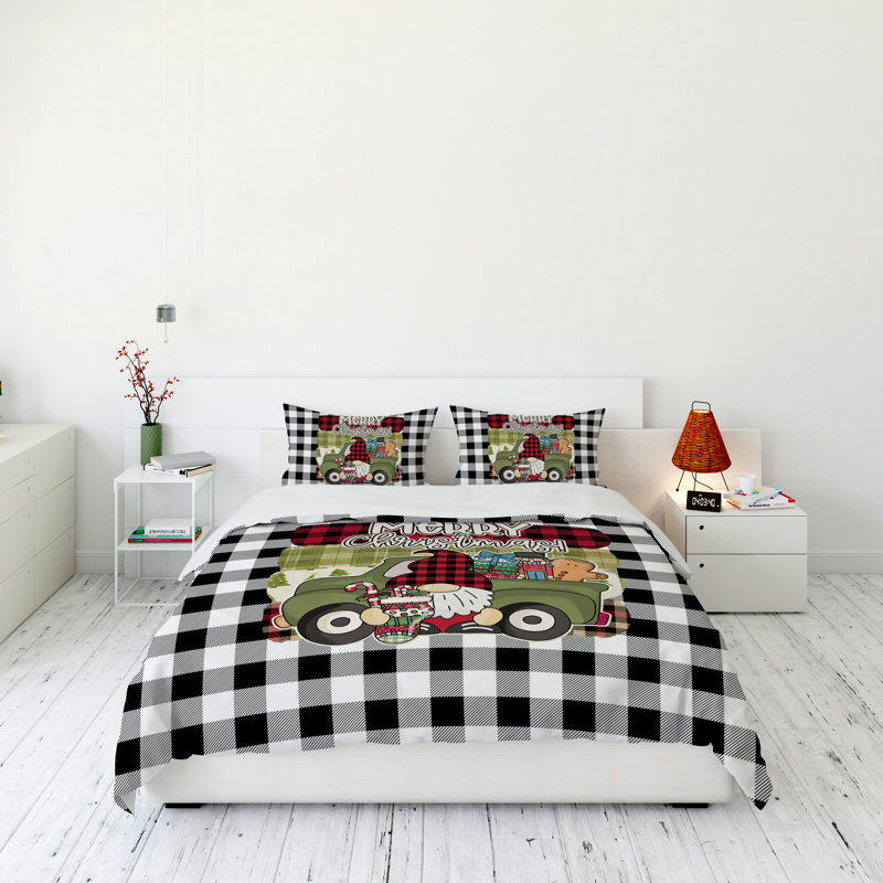 Modern & Contemporary Polyester Duvet Cover, King Duvet Cover + 2 King Shams