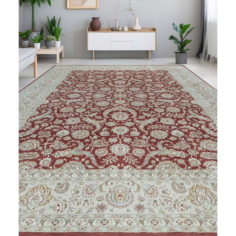 Oriental Area Rug in Red/Ivory