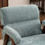 Chaise d'appoint rembourrée de style Mid-Century avec pieds en bois massif-1082468181