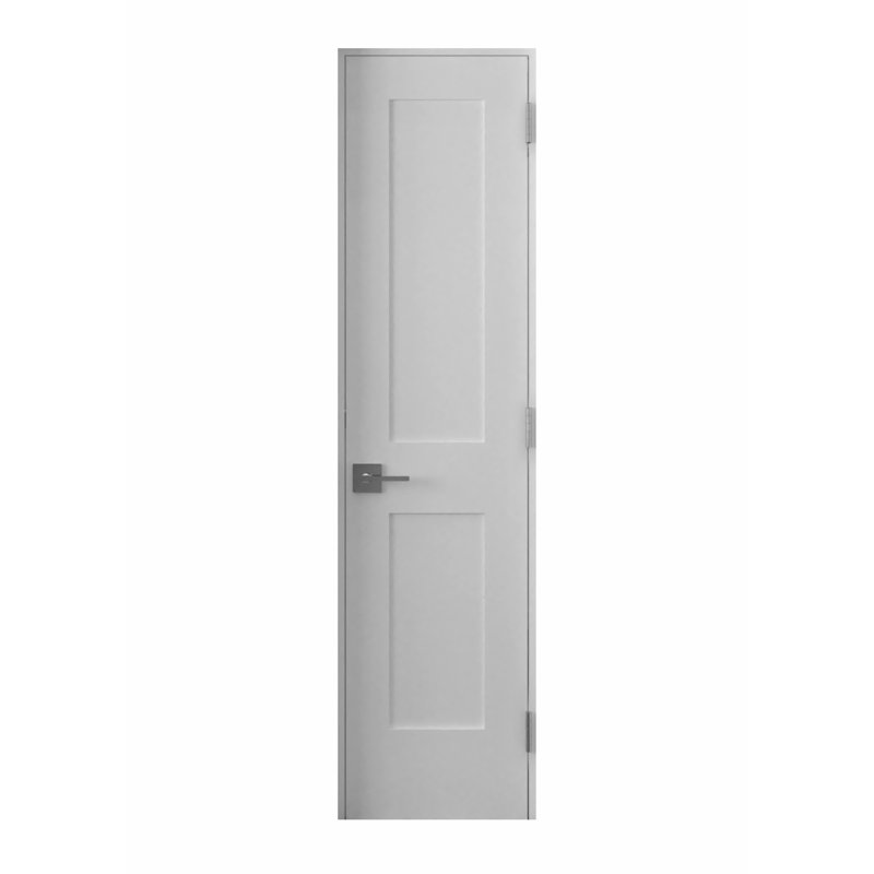 Porte double Gauss, Nickel satiné, Oui, 36 po x 80 po