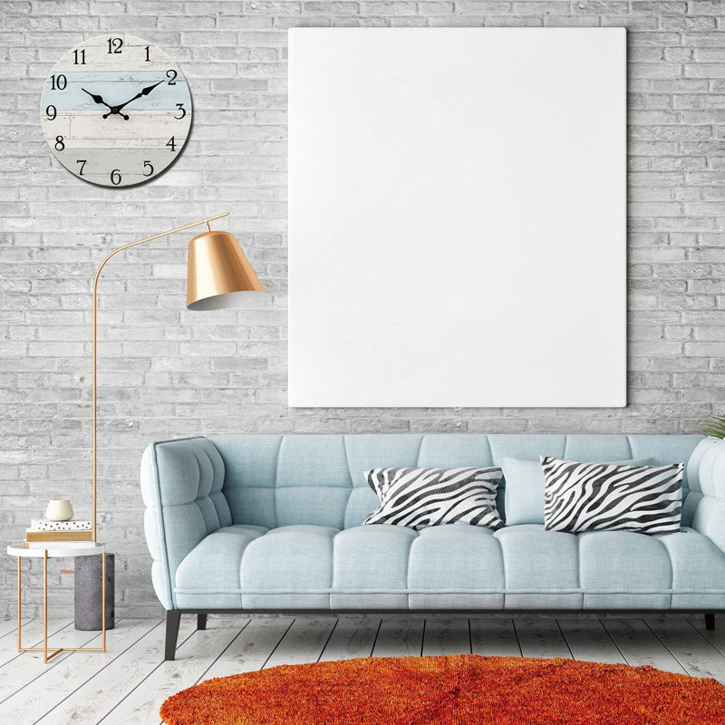 Solid + Manufactured Wood Wall Clock