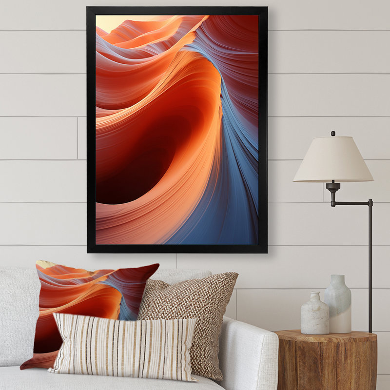 Imarah, désert, danse aérienne, V, sur toile, H 40 po x l 30 po x P 1,5 po, Cadre photo noir