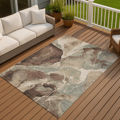 Tapis abstrait lavable à la machine intérieur / extérieur ACN3037