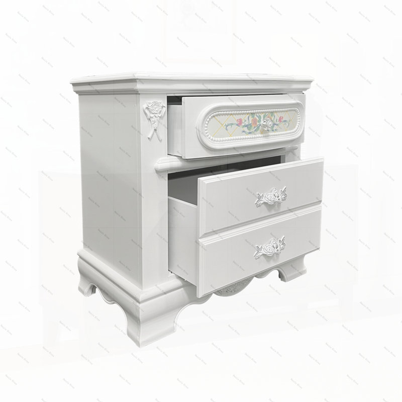 Sauval 2-Drawer Nightstand in White