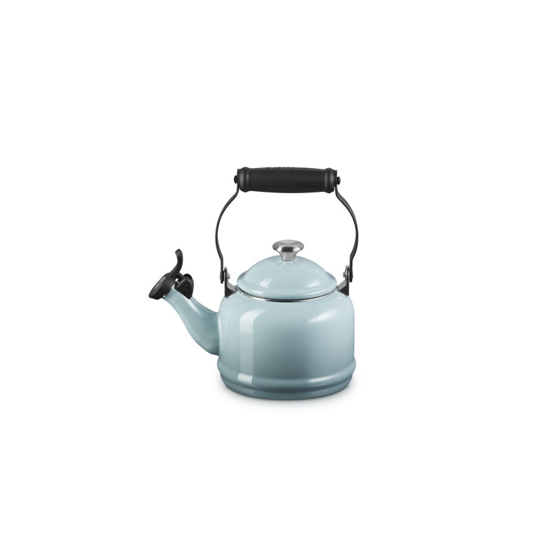 Le Creuset Demi 1.25 Qt. Enamel on Steel Tea Kettle, Sea Salt
