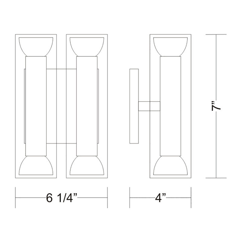 TU-B 4-Light Armed Sconce