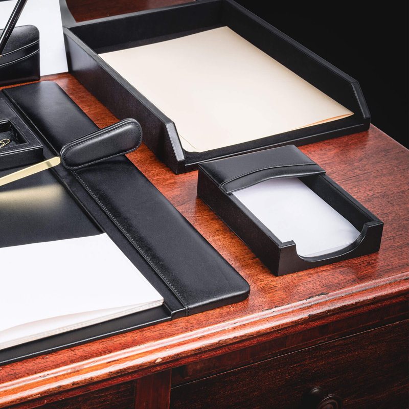 Bramfield Leather Stackable Paper Organizer