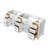Spindell 84 Inch White Bathroom Vanity Base Only
