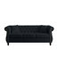 [Vidéo] Canapé Chesterfield 80 po en velours noir pour le salon