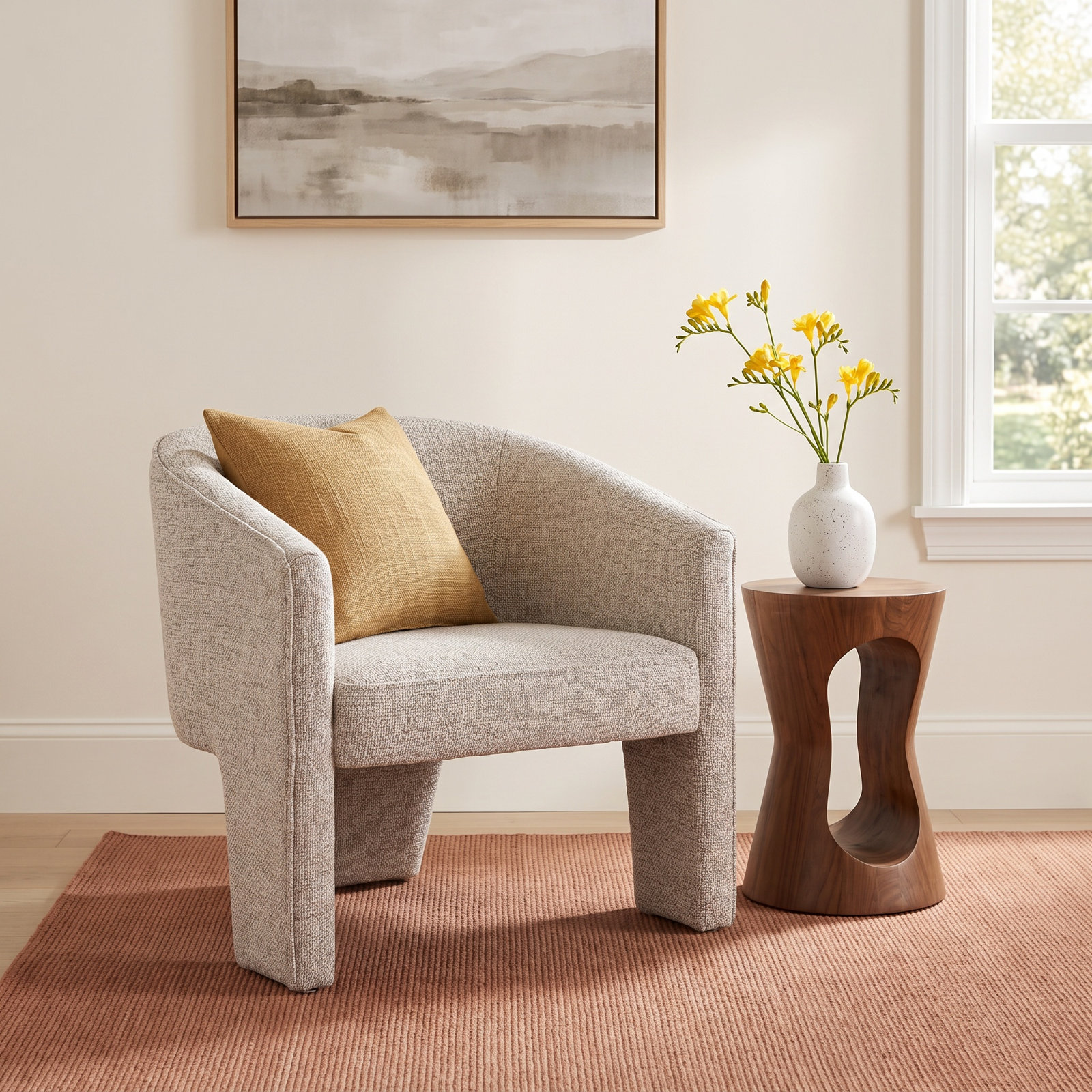 Brayson Barrel Chair, Bellamy Storm