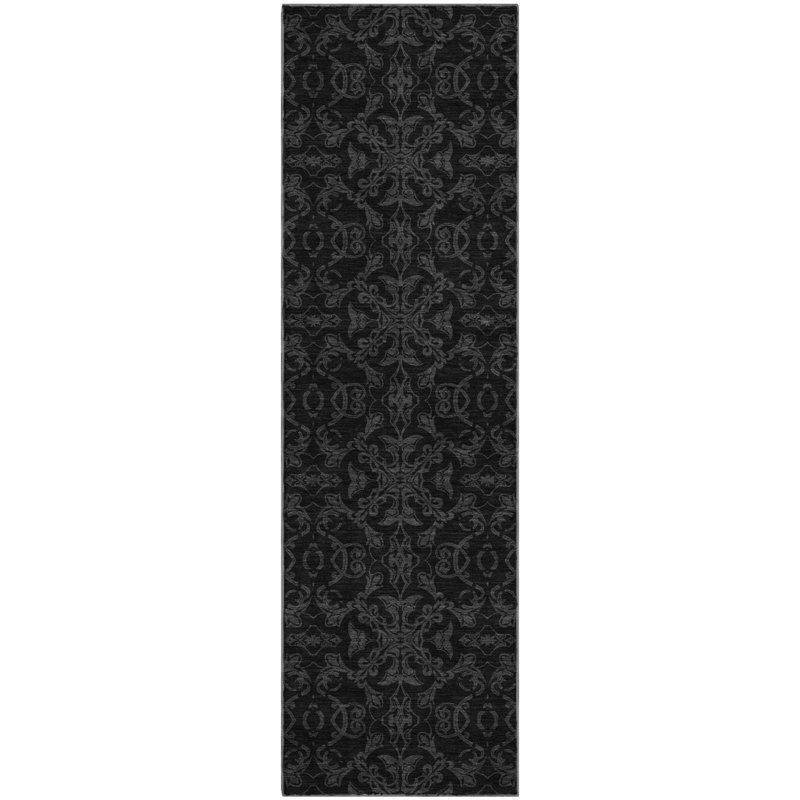 Premium Machine Washable Prisco Gray Rug, Runner 2'3" x 7'6"