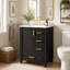 Freestanding Standard Single Vanity Bathroom Vanity With Ceramic Top