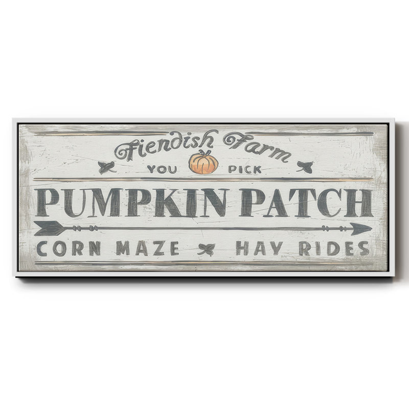 «Pumpkin Patch II», toile encadrée, H 24 po x l 60 po
