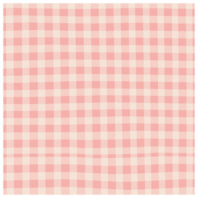 Pink Gingham Check Canvas Gallery Wrap in Many Sizes
