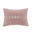 Ensemble de literie en velours de luxe à motif de losanges, rosé de polyester avec coussin décoratif