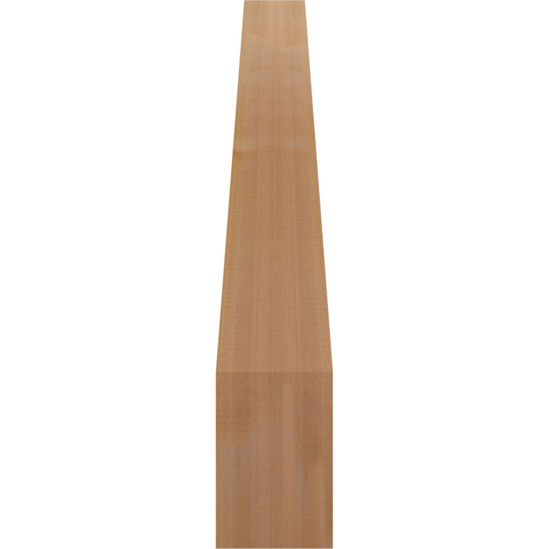 Attelle de genou traditionnelle, H 34 po x l 5,5 po x P 30 po, Cèdre rouge de l'Ouest (lisse)