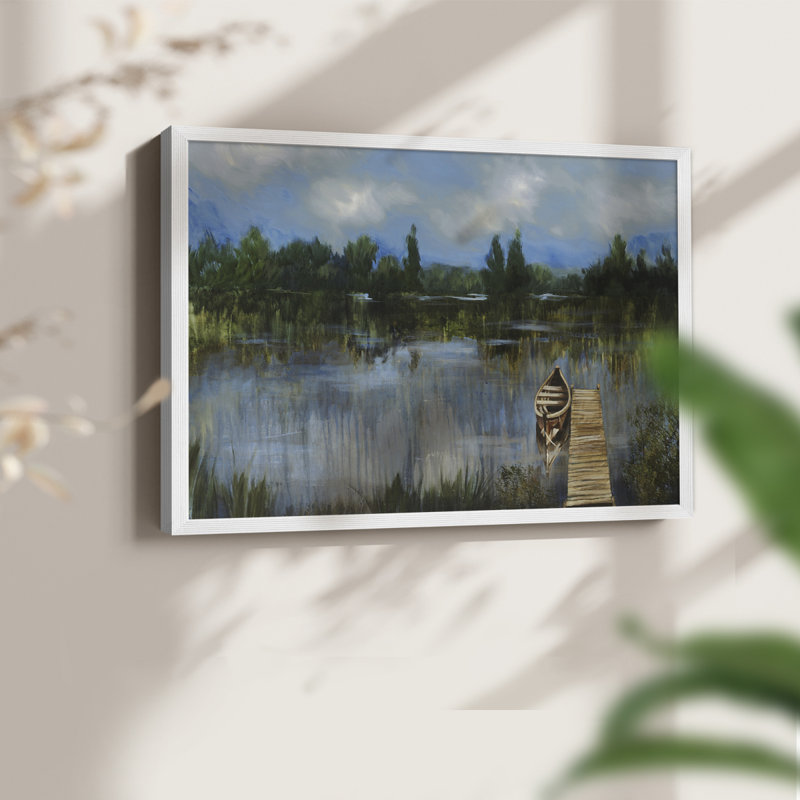A Quiet Place -Framed Print - Restickable, 22" H x 28" W, White