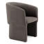 Chaise avec accoudoirs en velours Kiron-106886543