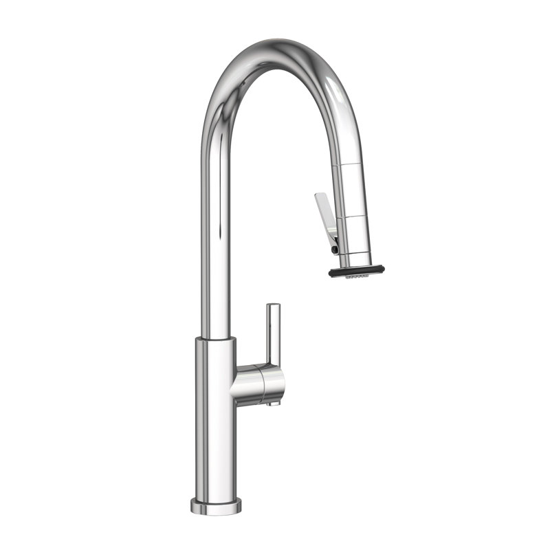 Pull-Down Kitchen Faucet - Trigger Spray, Polished Chrome