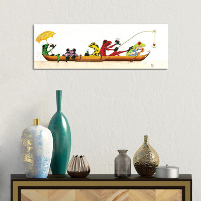 Party Boat by Barton DeGraaf - Wrapped Canvas Panoramic Print
