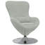Fauteuil œuf vidaXL en velours gris clair-1595644408