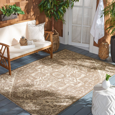 Tapis d'intérieur / extérieur crème / beige Danya
