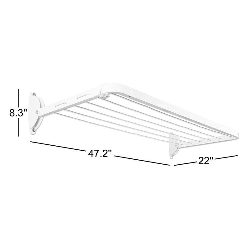 Daytek Indoor Fold Down Wall-Mounted Drying Rack