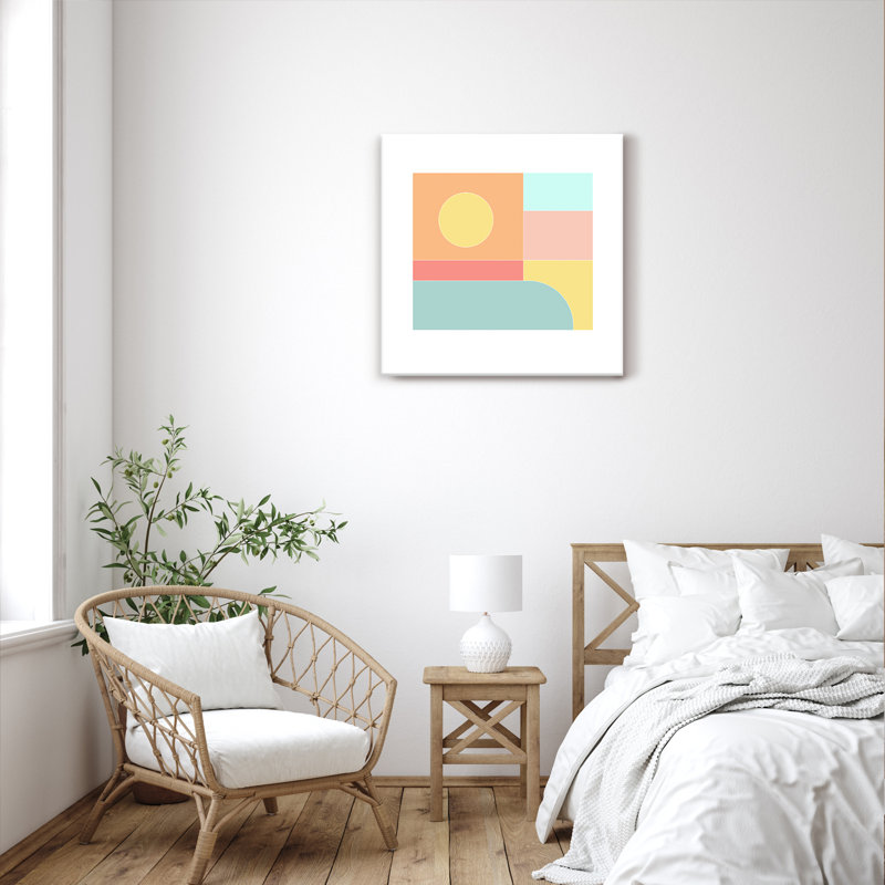 Pop Art & Retro A Summer's Day par Stefanie Bales - impression, H 20 po x l 20 po x P 1,5 po, Toile tendue, Ne s’applique pas