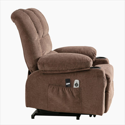 Power Electric massage lift lounge chair, suitable for the elderly, with heating and vibration functions, with USB, can be used for lying down. by Alcott Hill
