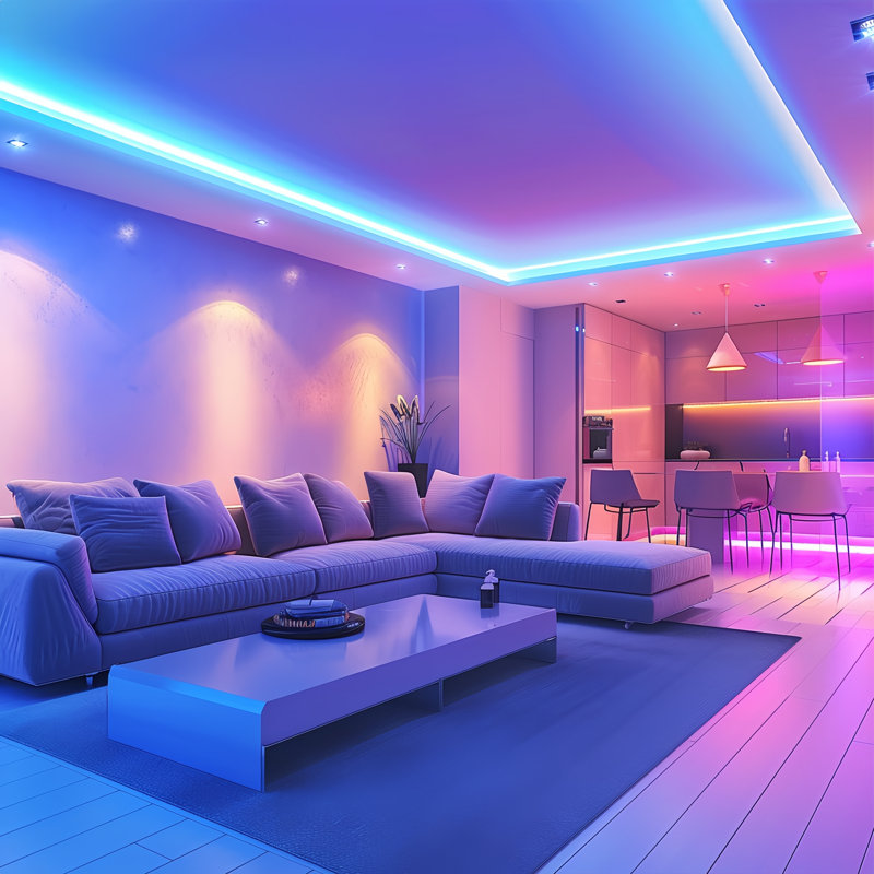 Ensemble de rubans DEL RVB intelligents WiFi, 24 V, 30 m (2 rouleaux), ruban adhésif nu 12D, application DayBetter et télécommande musicale 20 touches, éclairage d'ambiance synchronisé à la musique et aux couleurs changeantes pour chambre, salle télé ou salle de jeux.