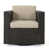 Coussin beige / structure brune est en rupture de stock