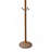 73" Tall Chrome And Wood Coat Rack