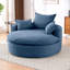 Fauteuil d'appoint pivotant à 360 °, fauteuil demi-tonneau en velours côtelé, fauteuil confortable sans os de 57 pouces-2144785779