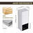 12" Bathroom Side Cabinet,Soft Close Doors,Float Mounting Design-220850991