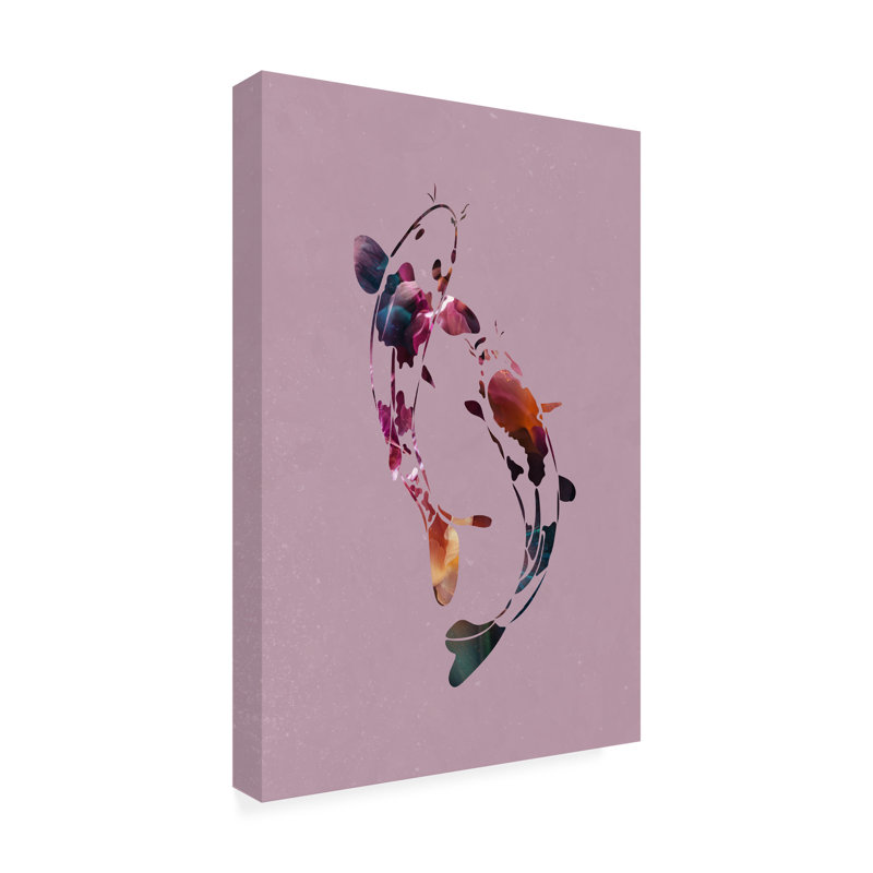 " Koi Fish Abstract ", 47" H x 30" W x 2" D