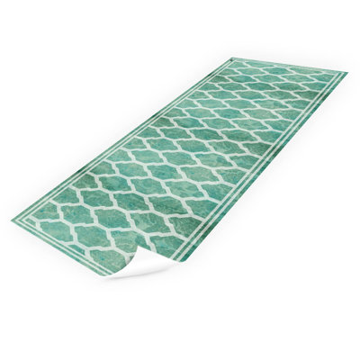 Dimmick Non-Slip Geometric Indoor Doormat